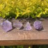 Rainbow Amethyst Elemental Sacred Geometry Set (4 Pieces)