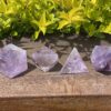 Rainbow Amethyst Elemental Sacred Geometry Set (4 Pieces)