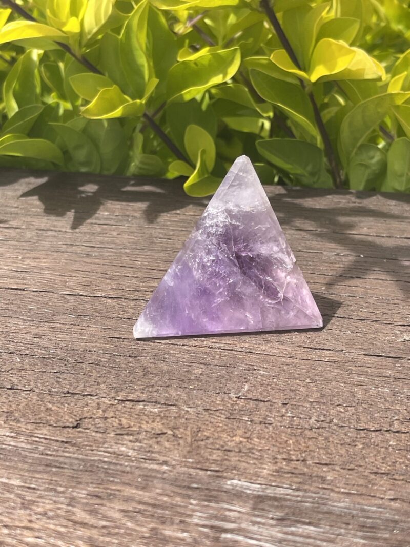 Ignite Transformation: Amethyst Tetrahedron 72g