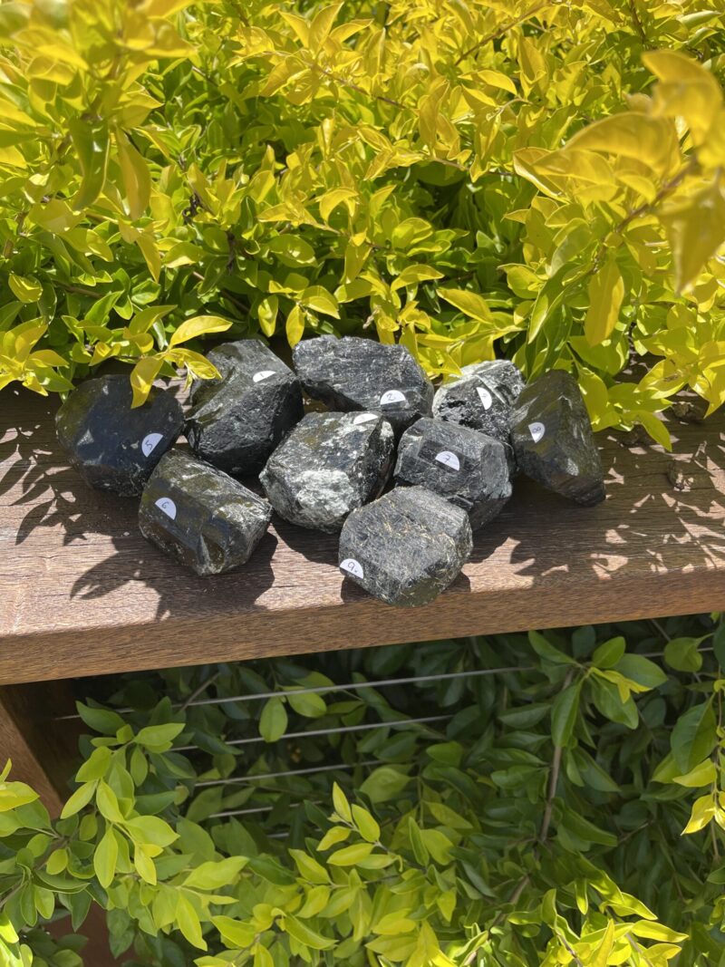 Black Tourmaline Semi-Polished Specimens – Ultimate Protection & Grounding